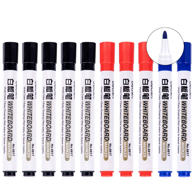 得力可擦白板笔画板笔儿童无毒粗