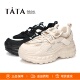 轻便透气老爹鞋 特价 TATA他她2024厚底增高系带休闲运动鞋 女WZM04