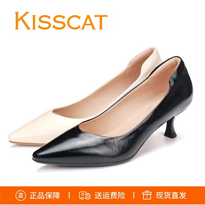 接吻猫尖头猫掌鞋女鞋K76120A-14