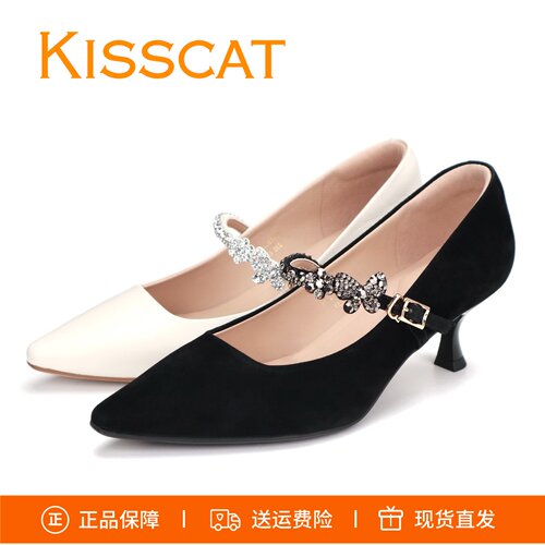 接吻猫玛丽珍鞋女单鞋K76120A-12
