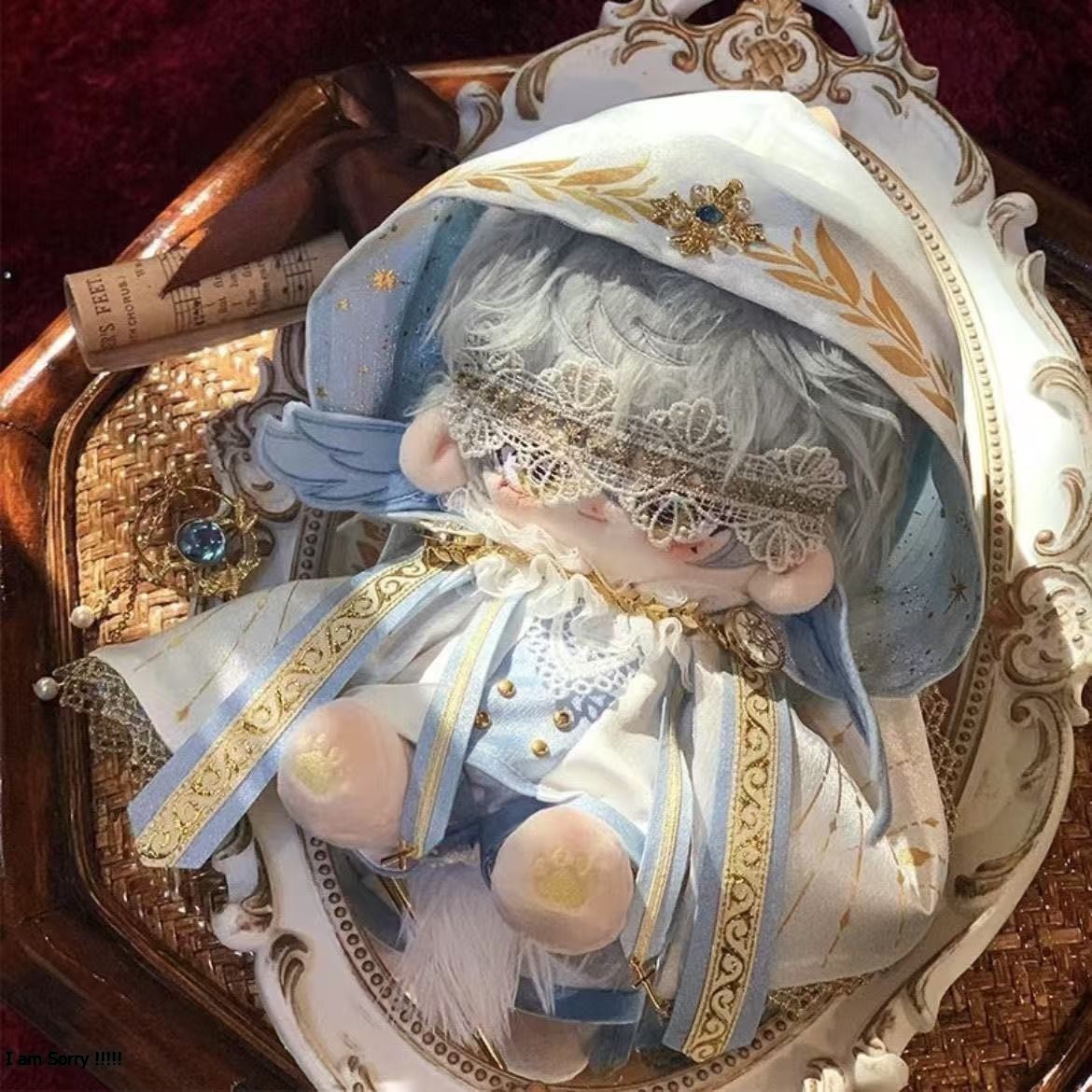 【现货】20厘米无属性20cm棉花娃娃娃衣先知圣喻可爱套装服饰