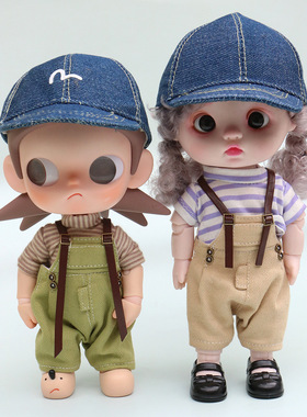 17cm玩偶公仔帽子zsiga嘎子牛仔帽娃娃ob11棒球帽鸭舌帽20cm娃衣