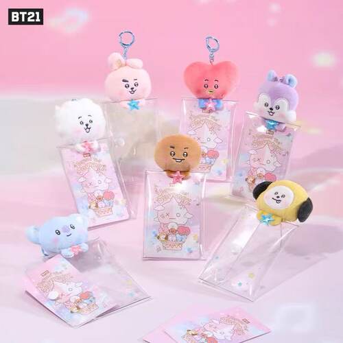 BT21 BEYOND THE JOURNEY 系列毛绒零钱包钥匙扣 LINE FRIENDS