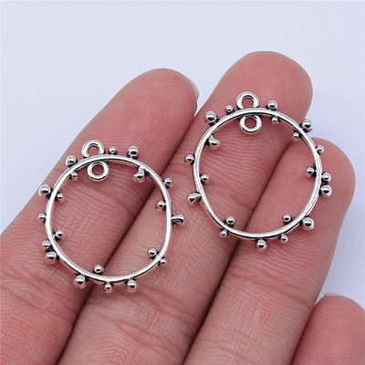 10个/包 26x24mm 古银色锌合金材质 耳环连接件 ABD-C14518