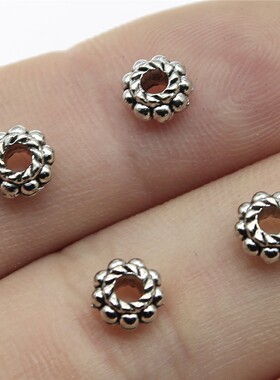 40个/包 6x6x3mm 多色 DIY饰品配件 隔位珠珠子 ABD-C12985