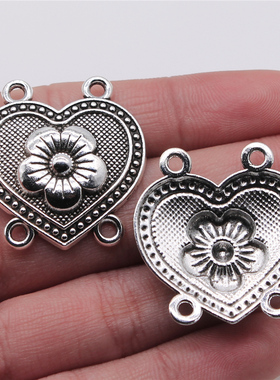 10个/包 31x32mm 多色锌合金 4孔身体链连接件 ABD-C13852