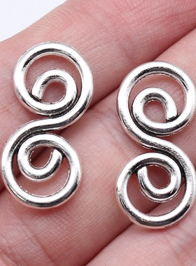 20个/包 26x13mm 古银色锌合金材质 螺旋旋涡连接件 ABD-C16480
