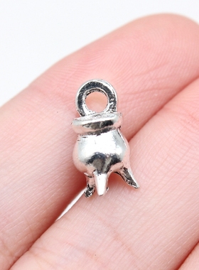 10个/包 14x7mm 古银色锌合金材质 香炉吊坠 ABD-C15755