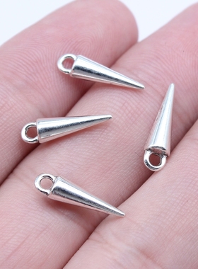 20个/包 4x16mm 多色 锌合金材质 锥子吊坠 ABD-C15945