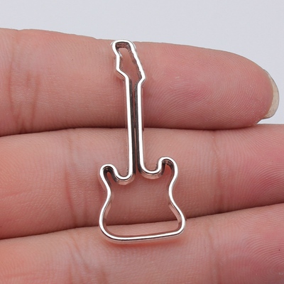 10个/包 40x17mm 多色 DIY饰品配件吉他吊坠