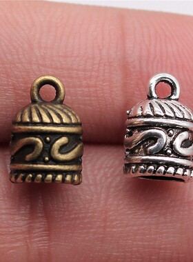 10个/包 12x8x8mm 多色锌合金材质 流苏帽 ABD-C11080