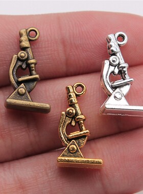 10个/包 21x11mm 多色DIY饰品配件显微镜吊坠 ABD-C10936