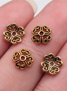 50个/包 9x9mm 多色锌合金材质 花托 ABD-C14624