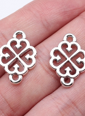 20个/包 21x15mm 古银色锌合金材质 花片连接件 ABD-C16567