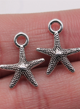 20个/包 13x16mm 多色DIY饰品配件海星吊坠 ABD-C13641