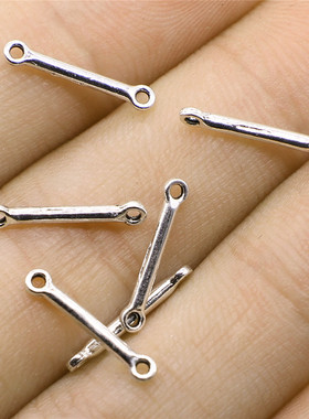 40个/包 2x15mm 多色锌合金 DIY饰品配件 连接件 ABD-C13438