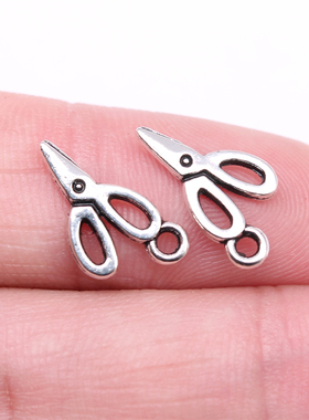 40个/包 16x8mm 古银色锌合金材质 剪刀吊坠 ABD-C14905