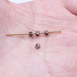 200个/包 3x3mm 多色锌合金材质 DIY饰品配件小孔珠 ABD-C13486