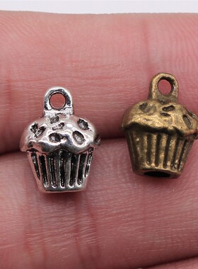 10个/包 13x10x8mm 多色DIY饰品配件 立体蛋糕吊坠 ABD-C10135