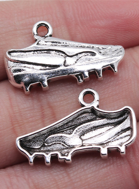 10个/包 15x25mm 多色锌合金材质 钉鞋吊坠 ABD-C13738