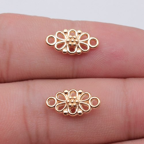 40个/包 16x8mm 多色DIY饰品配件花片连接件 ABD-C13367