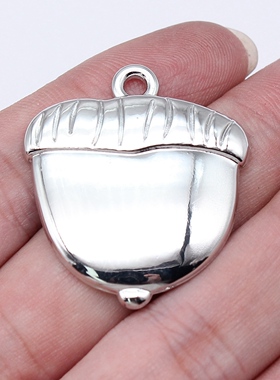 5个/包 35x31mm 多色 单面大橡果吊坠橡子吊坠 ABD-C16345