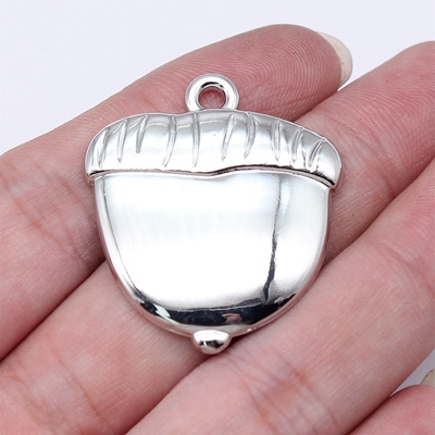 5个/包 35x31mm 多色 单面大橡果吊坠橡子吊坠 ABD-C16345
