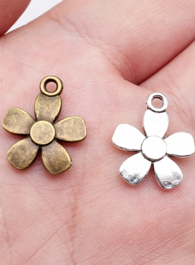 20个/包 17x14mm 多色DIY饰品配件 花朵吊坠 ABD-C10315