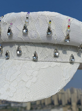 报童帽出游休闲女夏天蕾丝贝雷帽