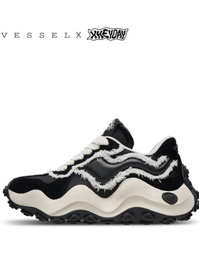 XVESSEL X HEYDAY李昀锐同款联名波浪厚底老爹鞋德训鞋男女同款