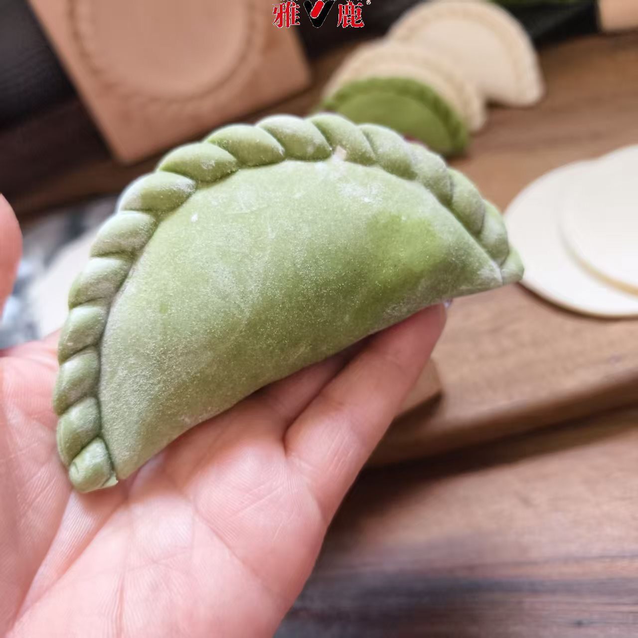 木质清明果米饺水饺艾饺饺子韭菜合子酥角手工米粿新款木制模具