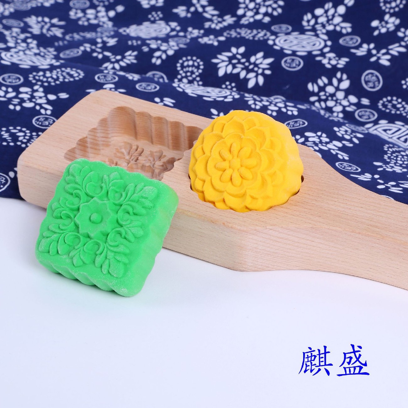 加深印花月饼木质烘培模具馒头绿豆糕面卡子点心年糕蛋糕木制模具