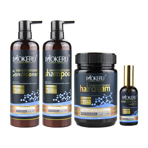 MOKERU 角蛋白洗发水护发素改善毛躁滋润发膜头皮舒缓洗发露新品