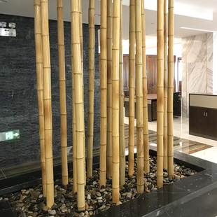 竹竿防腐干竹子杆竹杆批发吊顶隔断装饰竹篱笆围栏造景搭竹子架子