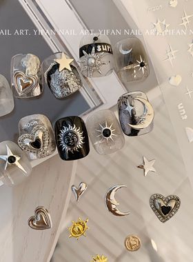 YIFAN 希腊神话 太阳神美甲饰品埃及图腾烫金美甲贴纸J83F42M4