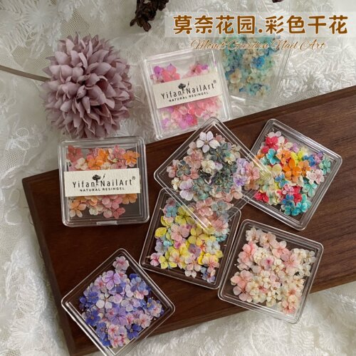 YIFANNAIL【莫奈花园】日系BLC干花素材 美甲干花饰品T41