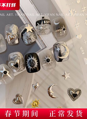 YIFAN 希腊神话 太阳神美甲饰品埃及图腾烫金美甲贴纸J83F42M4