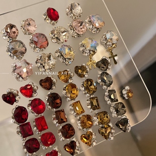 彩色成品堆钻 高品K9 钻球美甲饰品A76 堆钻合集 YIFANNAIL