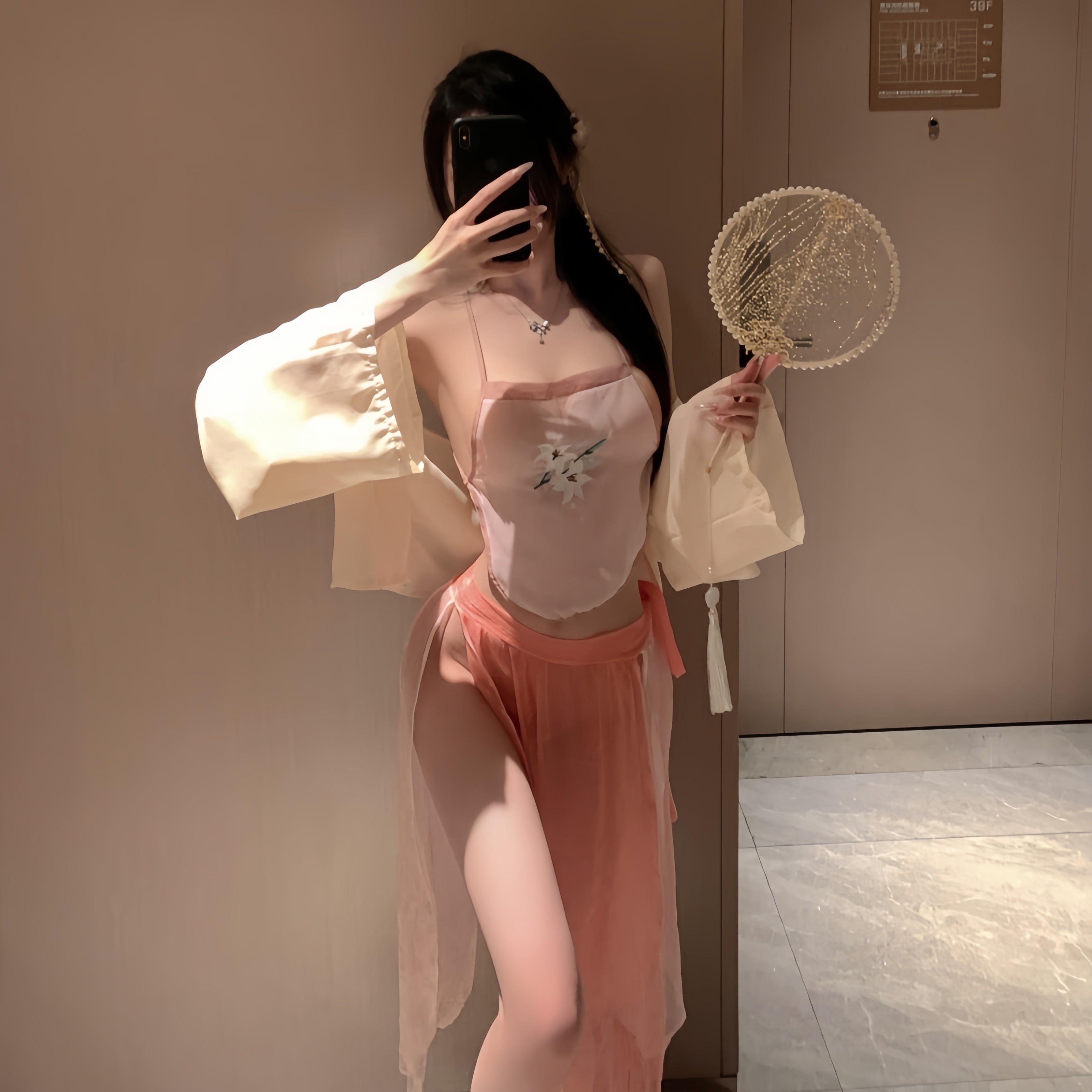 汉服睡衣宫廷款超仙公主古装贵妃性感情调古风内衣女睡裙古代寝服