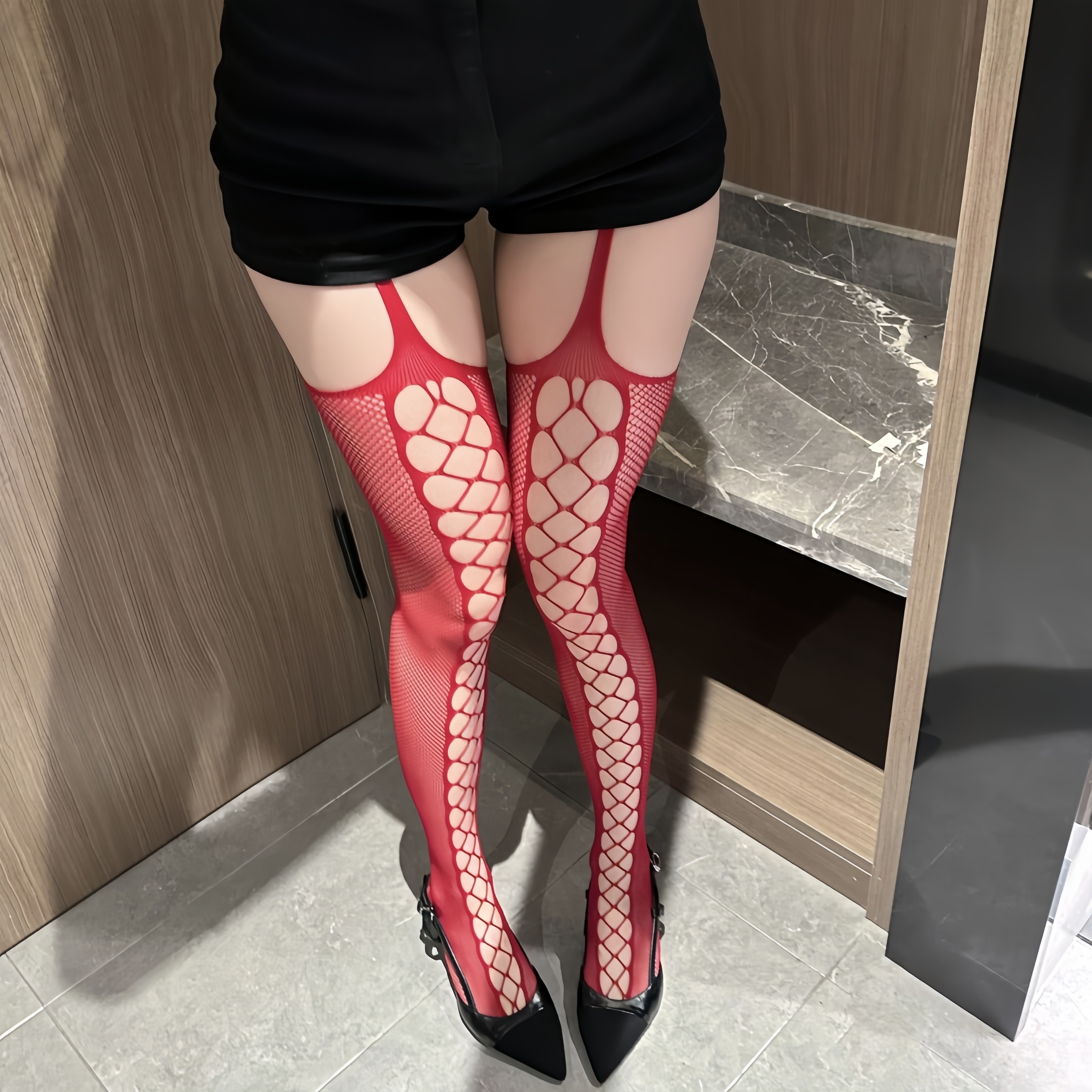 性感蕾丝提花吊带渔网袜女情调黑丝镂空纯欲大码过膝长筒连裤网袜,女士内衣/男士内衣/家居服,连裤袜/打底袜,淘宝优惠券,粉丝福利购,淘宝优惠卷