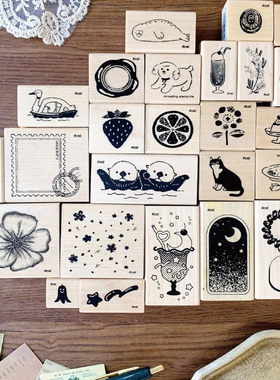 包邮现货 Kodomo新品我爱印章I LOVE STAMP火漆水果可爱糖果印章