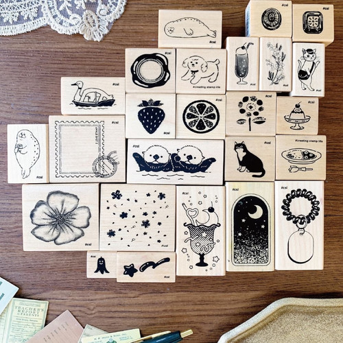 包邮现货 Kodomo新品我爱印章I LOVE STAMP火漆水果可爱糖果印章