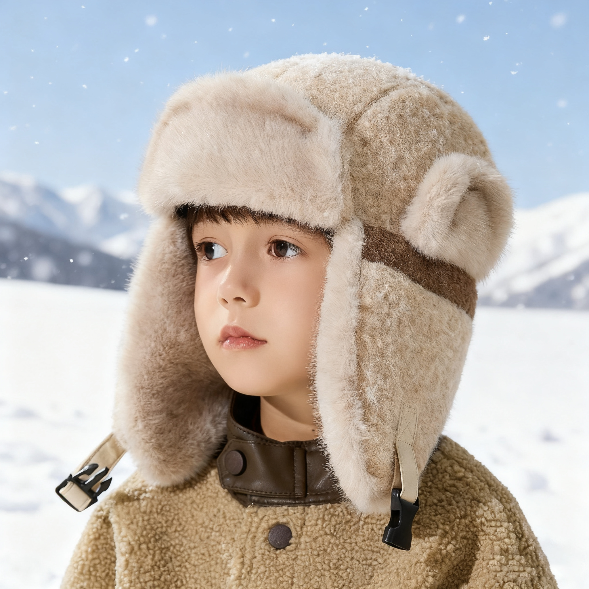 儿童雷锋帽女冬季加绒加厚保暖护耳帽子男孩宝宝亲子款骑行防风帽,服饰配件/皮带/帽子/围巾,帽子,淘宝优惠券,粉丝福利购,淘宝优惠卷