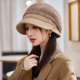 中老年帽子女秋冬季 2025洋气百搭显脸小贝雷帽妈妈防风保暖堆堆帽