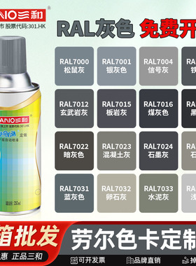 三和喷漆劳尔定做RAL7011/7015/7016/7031/7035浅灰色机电修补漆