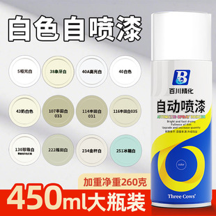 黑色白色手摇自喷漆栏杆涂鸦翻新补漆罐光油透明漆家具木器自喷漆