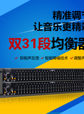 CGX231专业双31段图示均衡器舞台演出KTV工程会议eq均行调音器