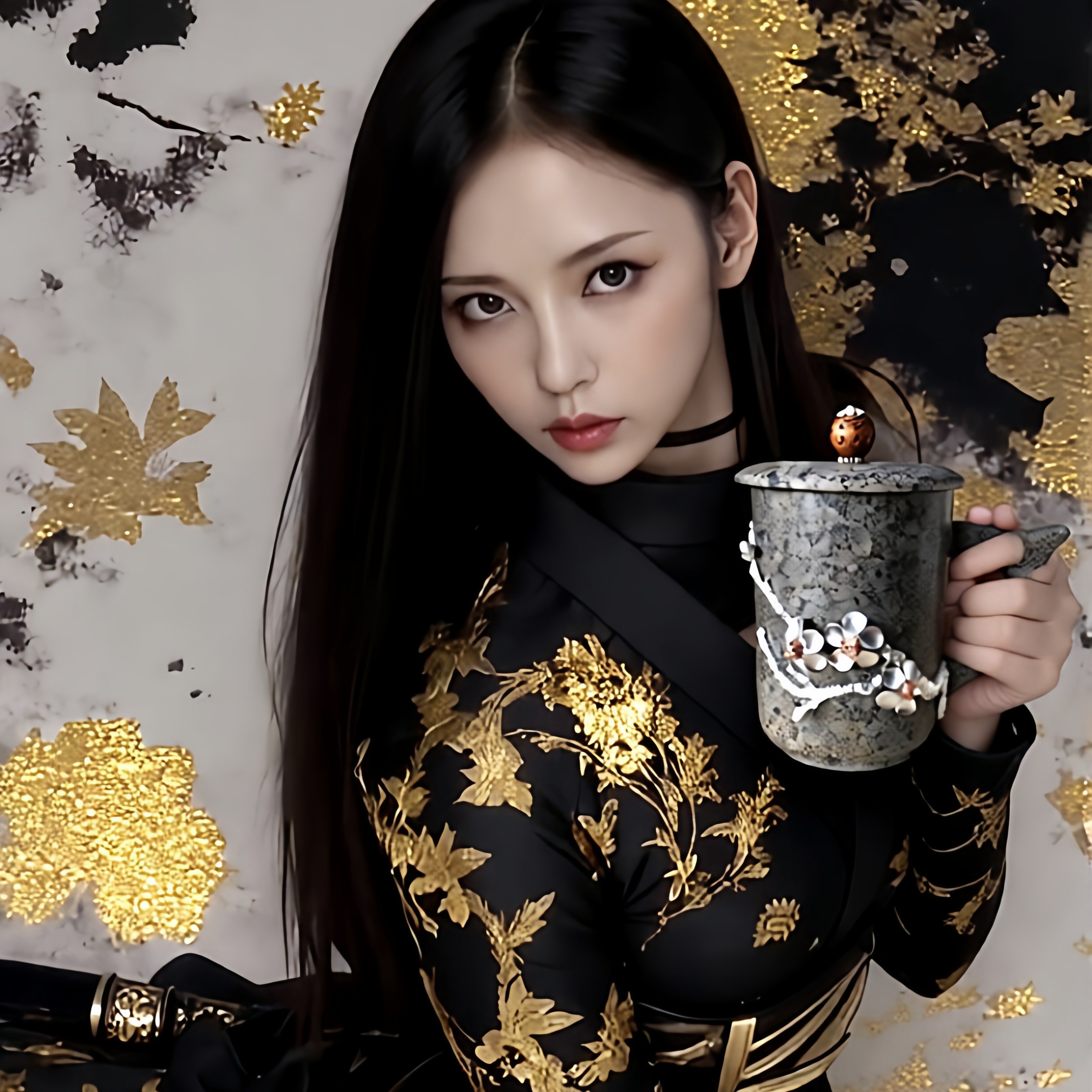 天然麦饭石水杯中式复古石材马克杯带盖山水画陶瓷水杯办公室茶杯,餐饮具,马克杯,淘宝优惠券,粉丝福利购,淘宝优惠卷