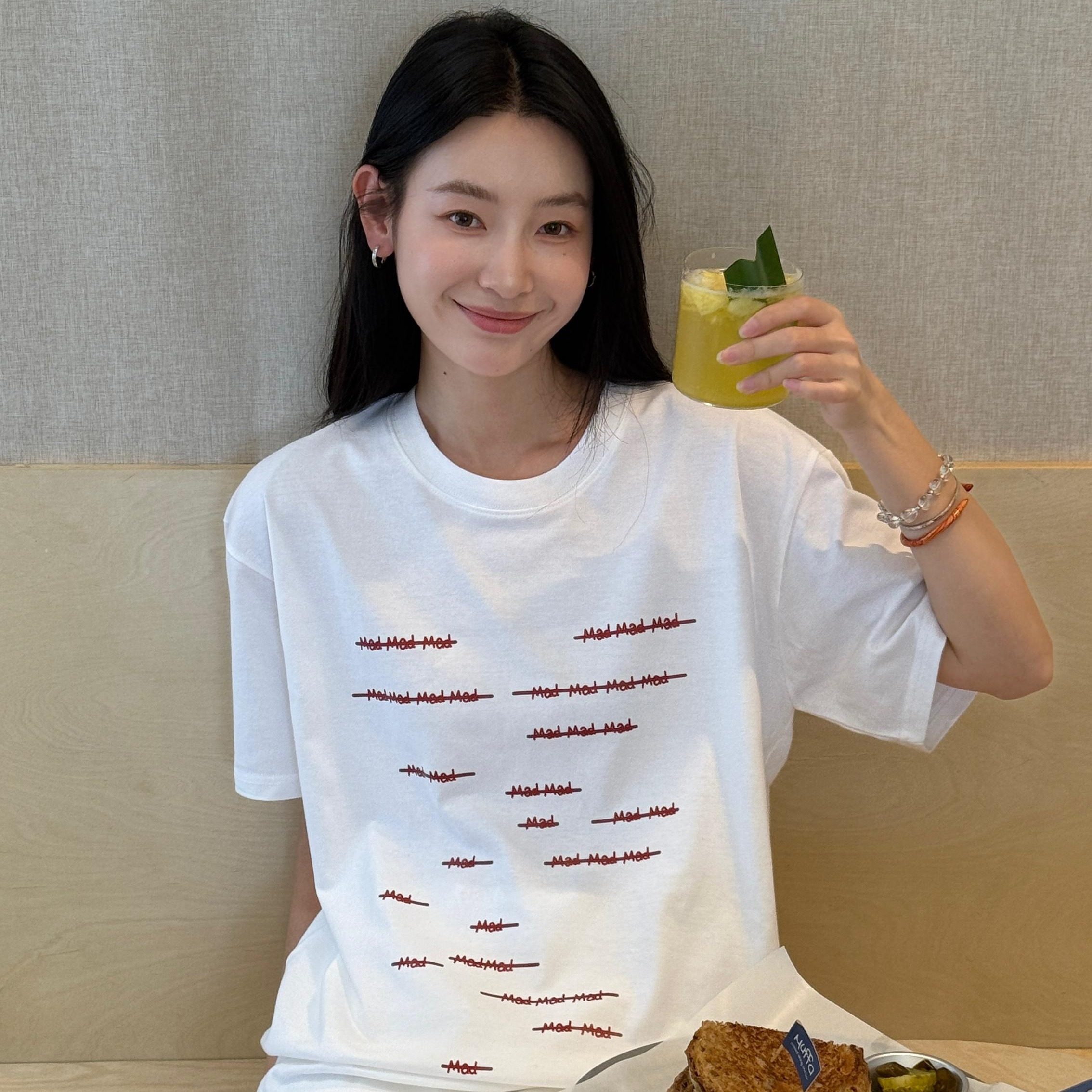 夏季实拍大码欧美款休闲风圆领字母图案印花百搭宽松短袖T恤女装 - 淘宝联盟商品