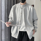 WT21-P108控148冬季设计感男士时尚休闲夹克外套百搭简约立领灰，男装夹克，电商A208